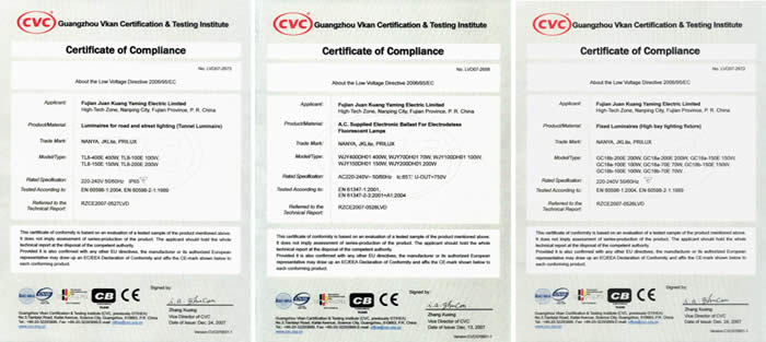 LIGHT WORLD CVC Certification