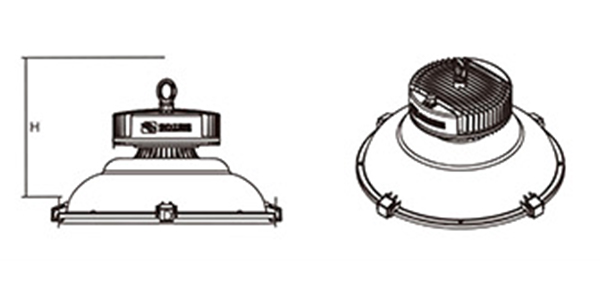 Lamp Size - High Bay Lights Factory GDD226