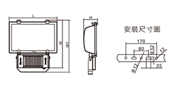 Lamp Size - Flood Lamp TGS039